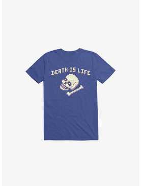 Death Is Life Skull Royal Blue T-Shirt, , hi-res