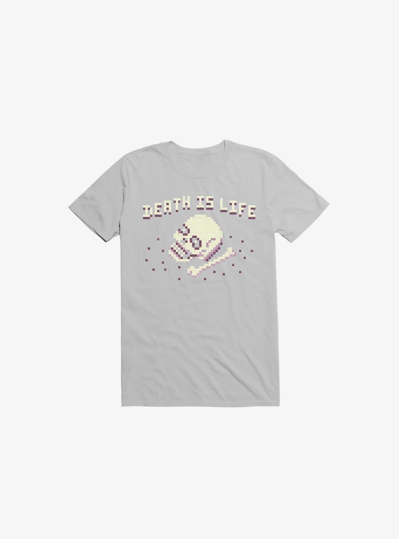 Death Is Life Skull Ice Grey T-Shirt, , hi-res