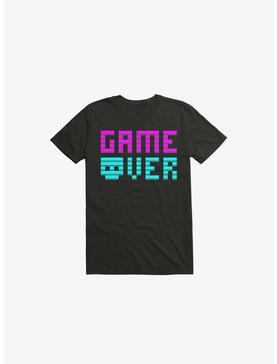 Game Over Skull Black T-Shirt, , hi-res