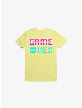Game Over Skull Corn Silk Yellow T-Shirt, , hi-res