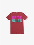 Game Over Skull Red T-Shirt, RED, hi-res