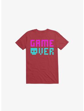 Game Over Skull Red T-Shirt, , hi-res