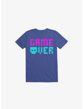 Game Over Skull Royal Blue T-Shirt, , hi-res
