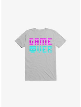 Game Over Skull Ice Grey T-Shirt, , hi-res