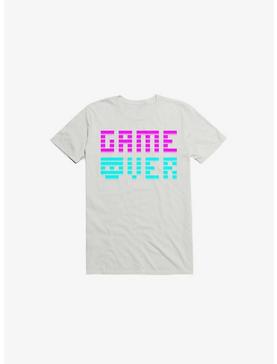 Game Over Skull White T-Shirt, , hi-res