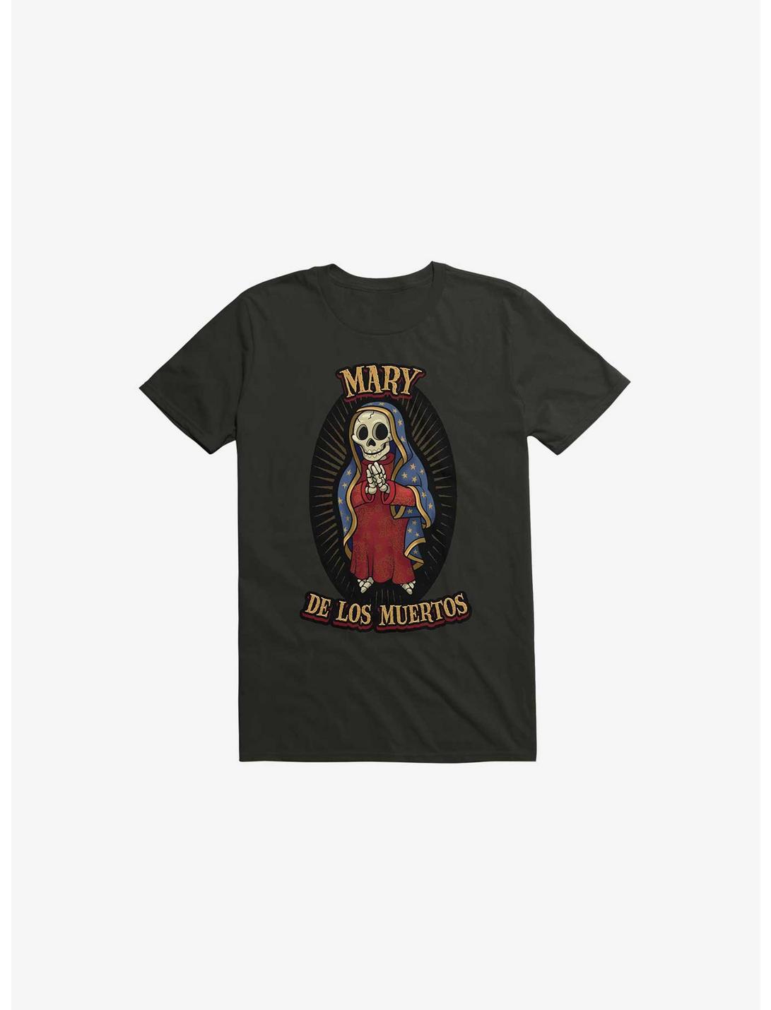 Mary De Los Muertos Black T-Shirt, BLACK, hi-res