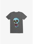 Modern Skull Asphalt Grey T-Shirt, ASPHALT, hi-res
