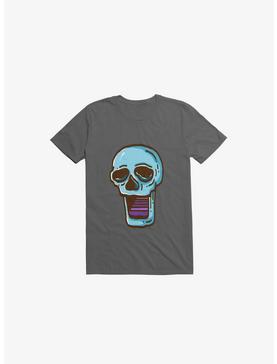 Modern Skull Asphalt Grey T-Shirt, , hi-res