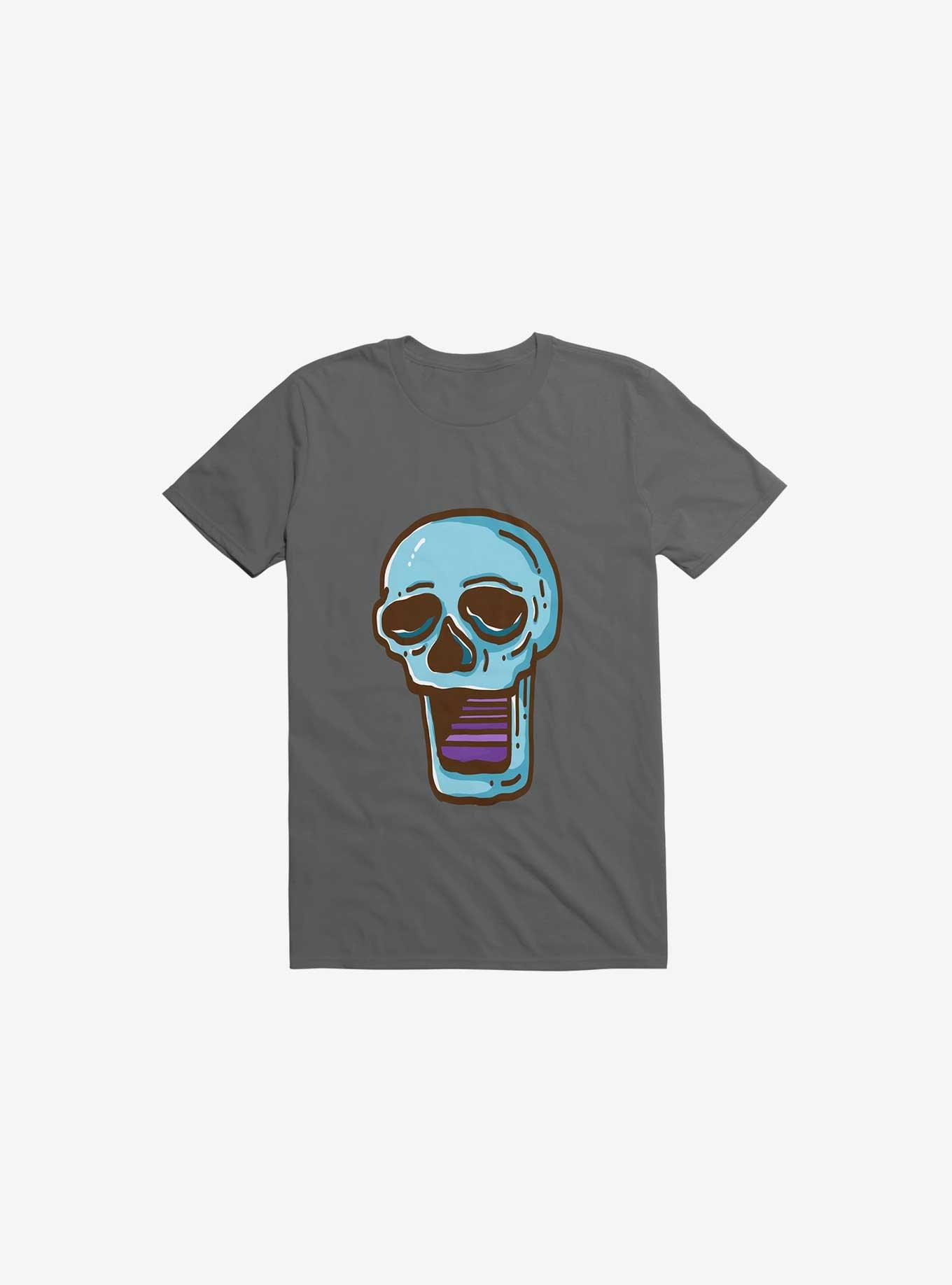 Modern Skull Asphalt Grey T-Shirt, , hi-res