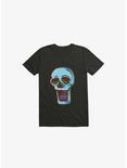 Modern Skull Black T-Shirt, BLACK, hi-res