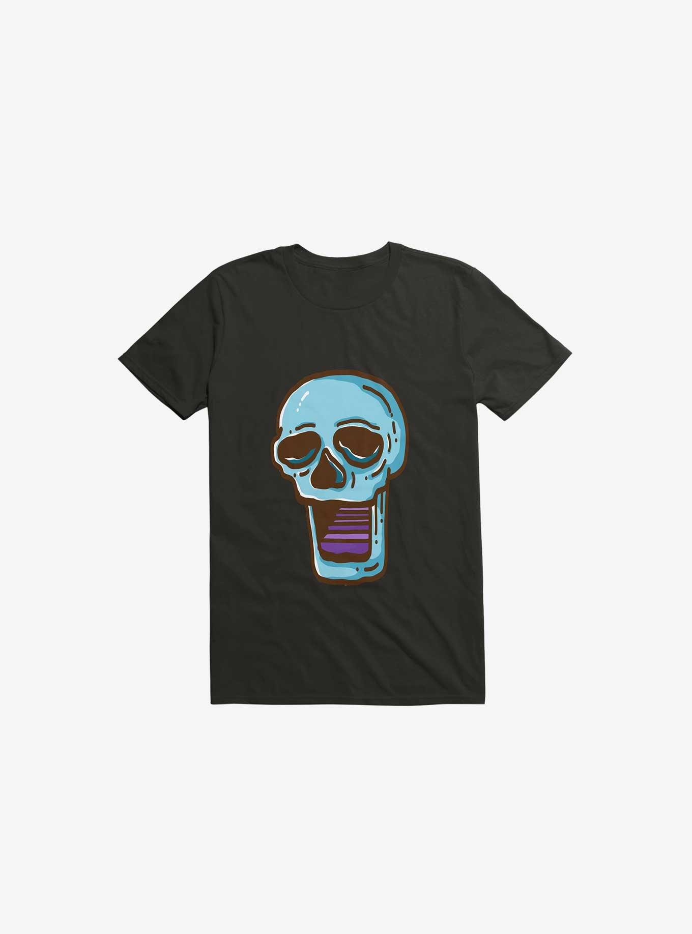 Modern Skull Black T-Shirt, , hi-res