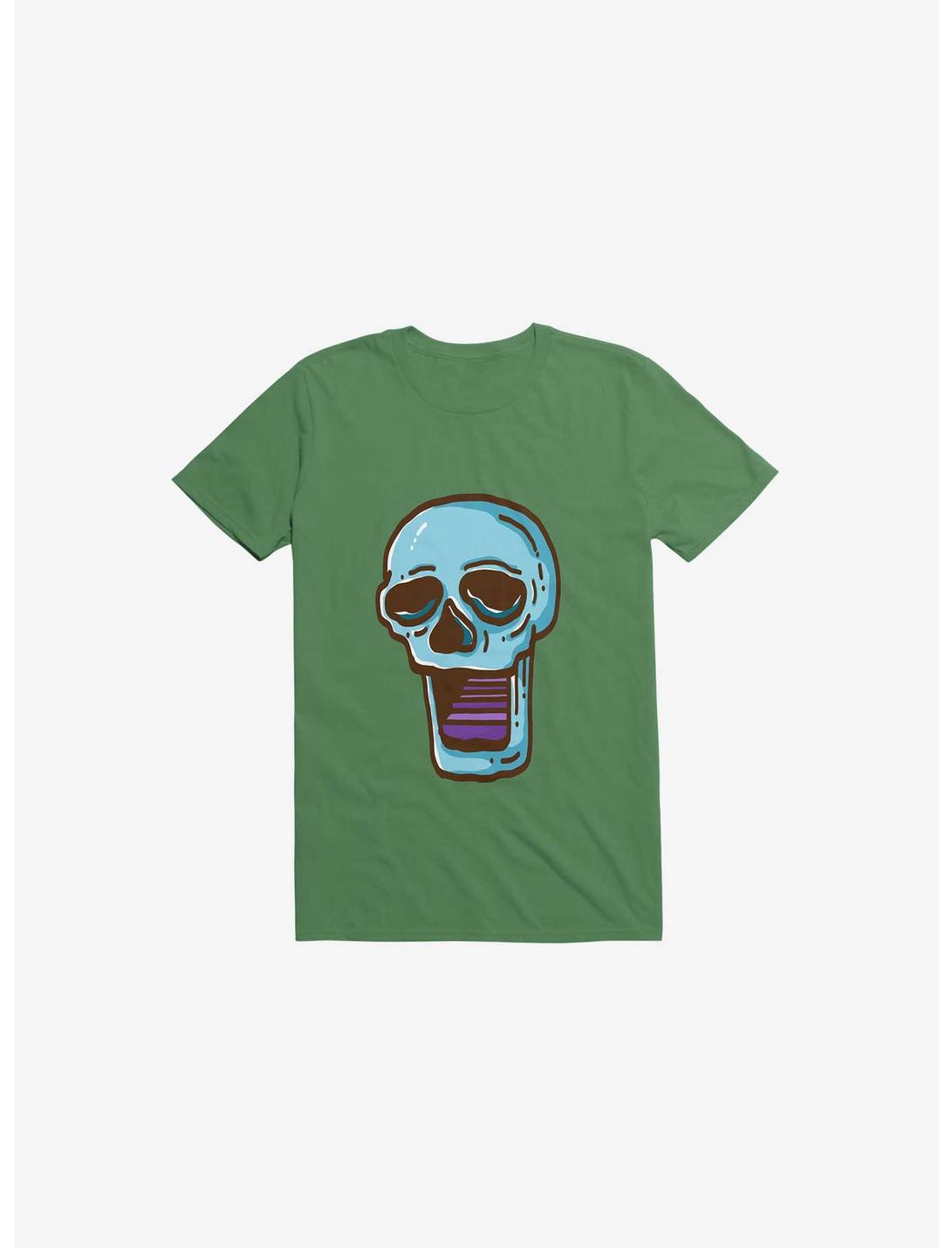 Modern Skull Kelly Green T-Shirt, KELLY GREEN, hi-res