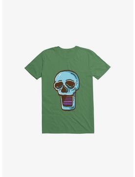 Modern Skull Kelly Green T-Shirt, , hi-res