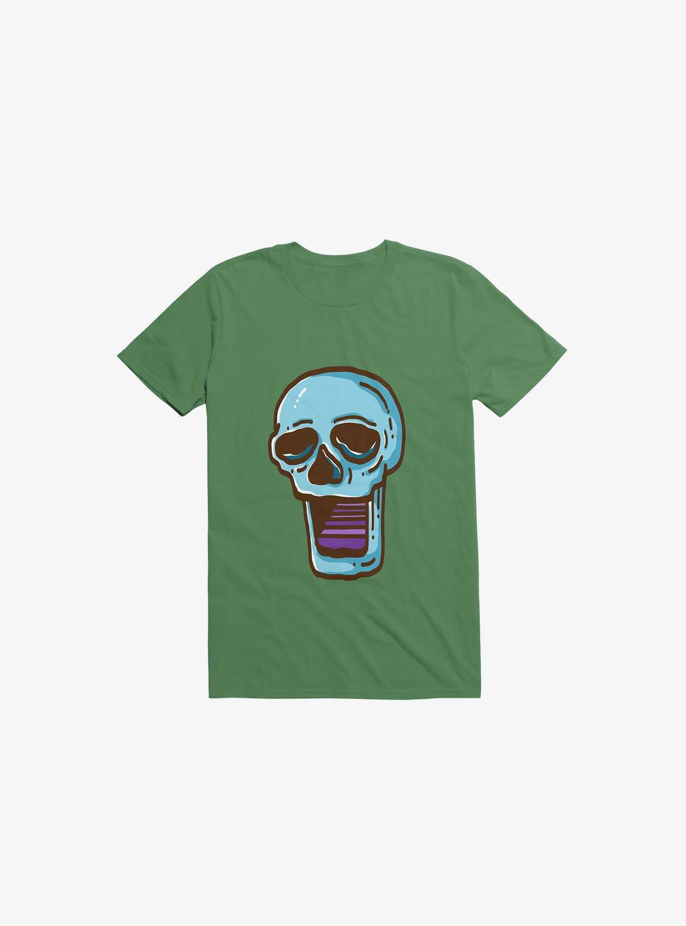 Modern Skull Kelly Green T-Shirt, , hi-res