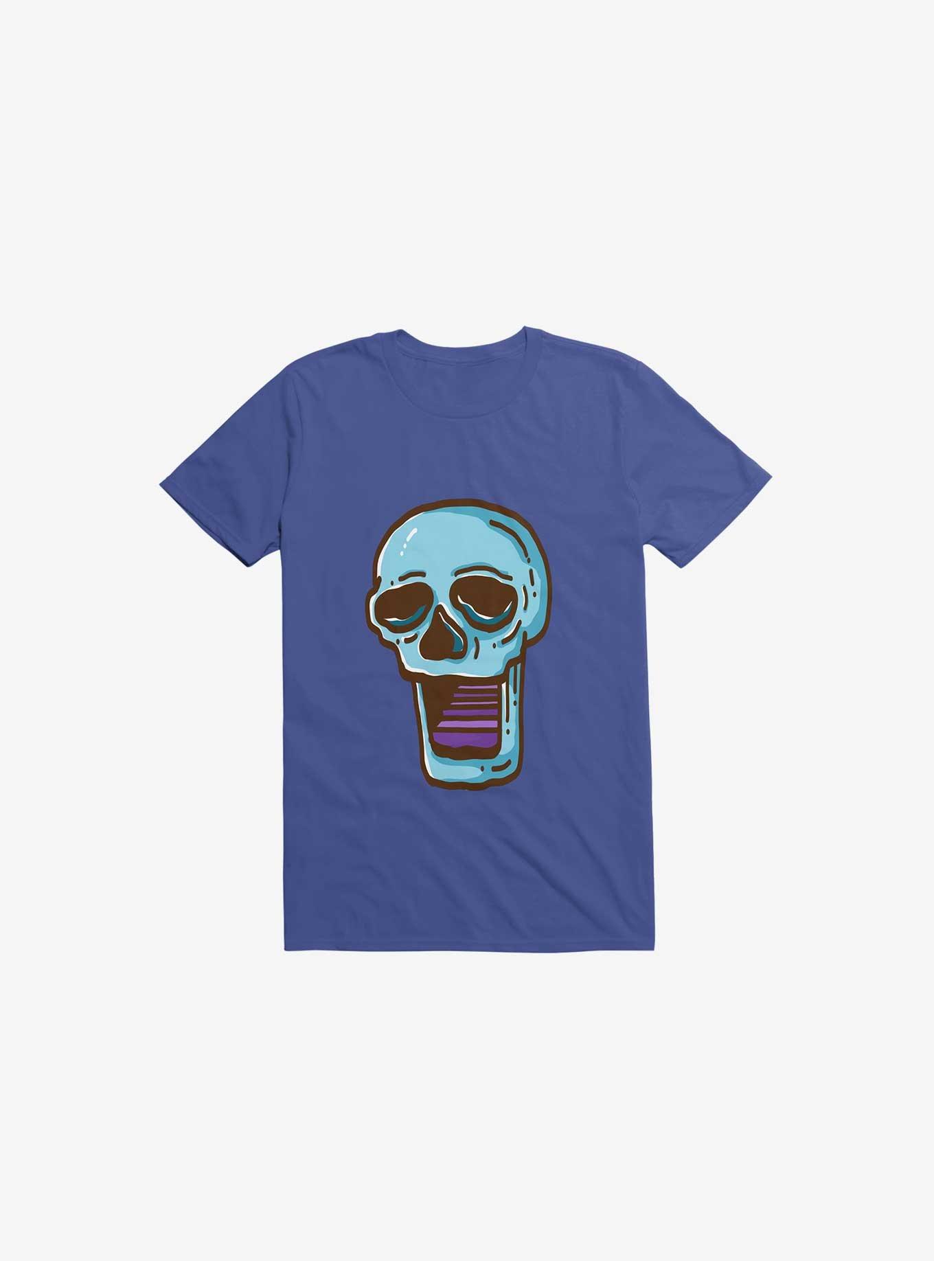 Modern Skull Royal Blue T-Shirt