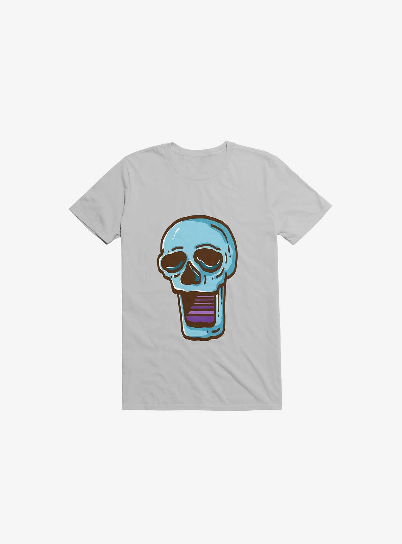 Modern Skull Ice Grey T-Shirt, , hi-res