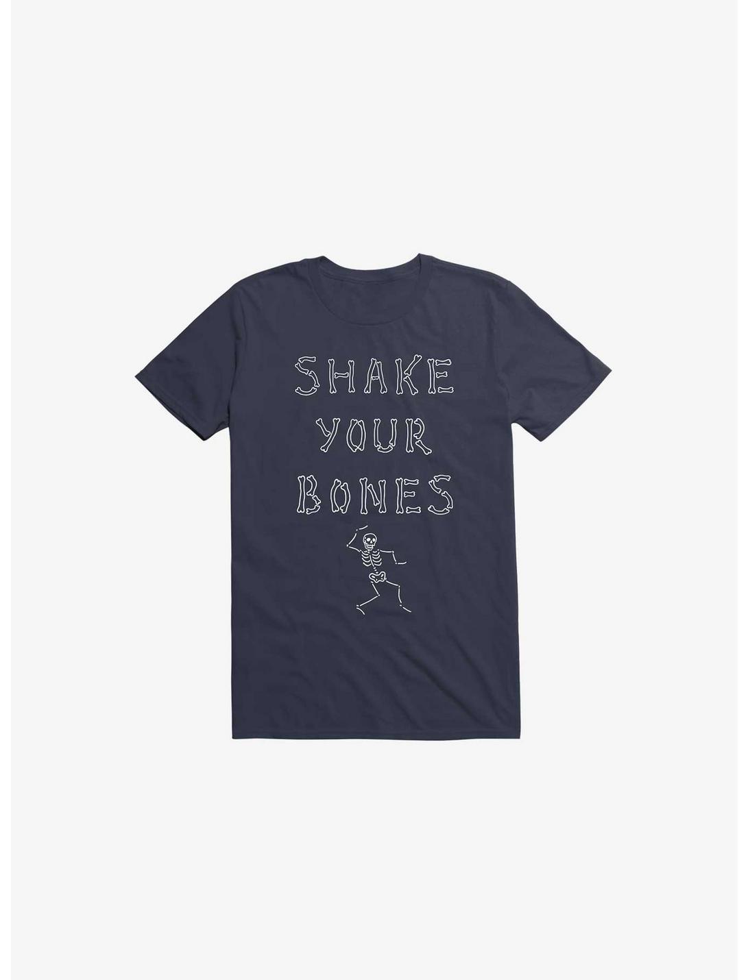 Shake Your Bones Navy Blue T-Shirt, NAVY, hi-res