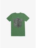 Skeleton Rib Tropical Kelly Green T-Shirt, KELLY GREEN, hi-res