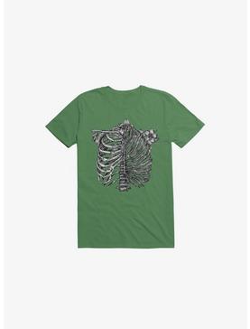 Skeleton Rib Tropical Kelly Green T-Shirt, , hi-res