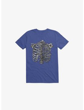 Skeleton Rib Tropical Royal Blue T-Shirt, , hi-res