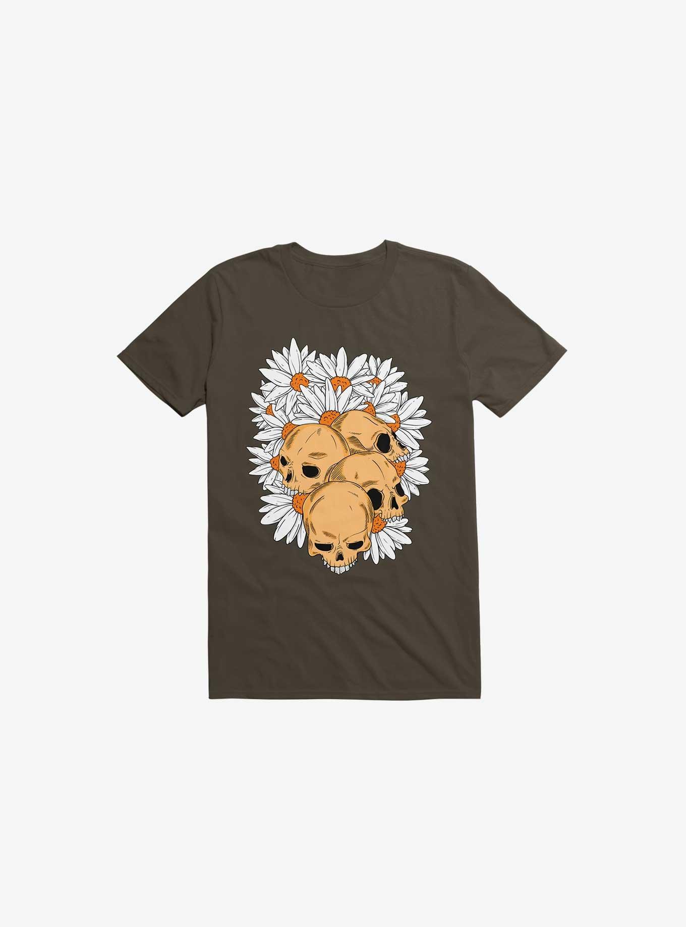 Skull Have Chance Brown T-Shirt, BROWN, hi-res