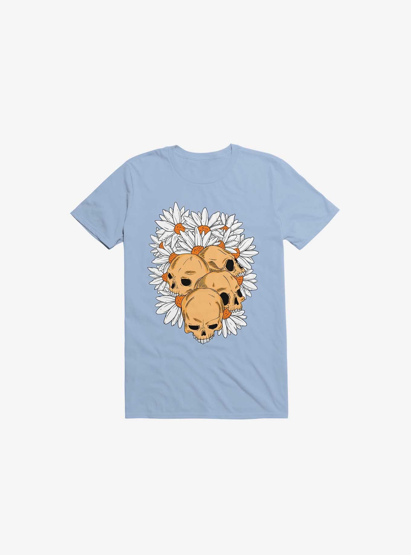 Skull Have Chance Light Blue T-Shirt, LIGHT BLUE, hi-res