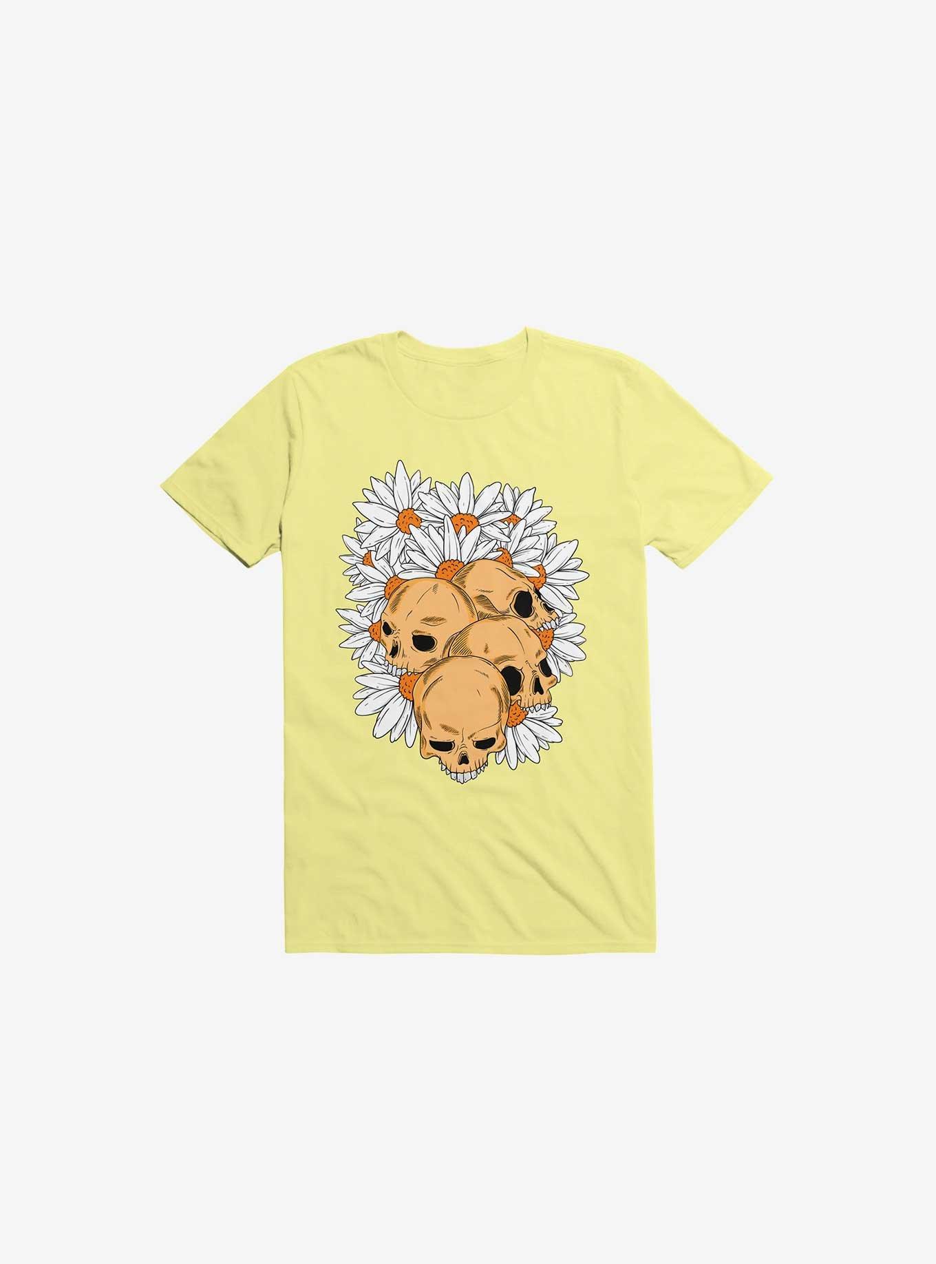 Skull Have Chance Corn Silk Yellow T-Shirt, CORN SILK, hi-res