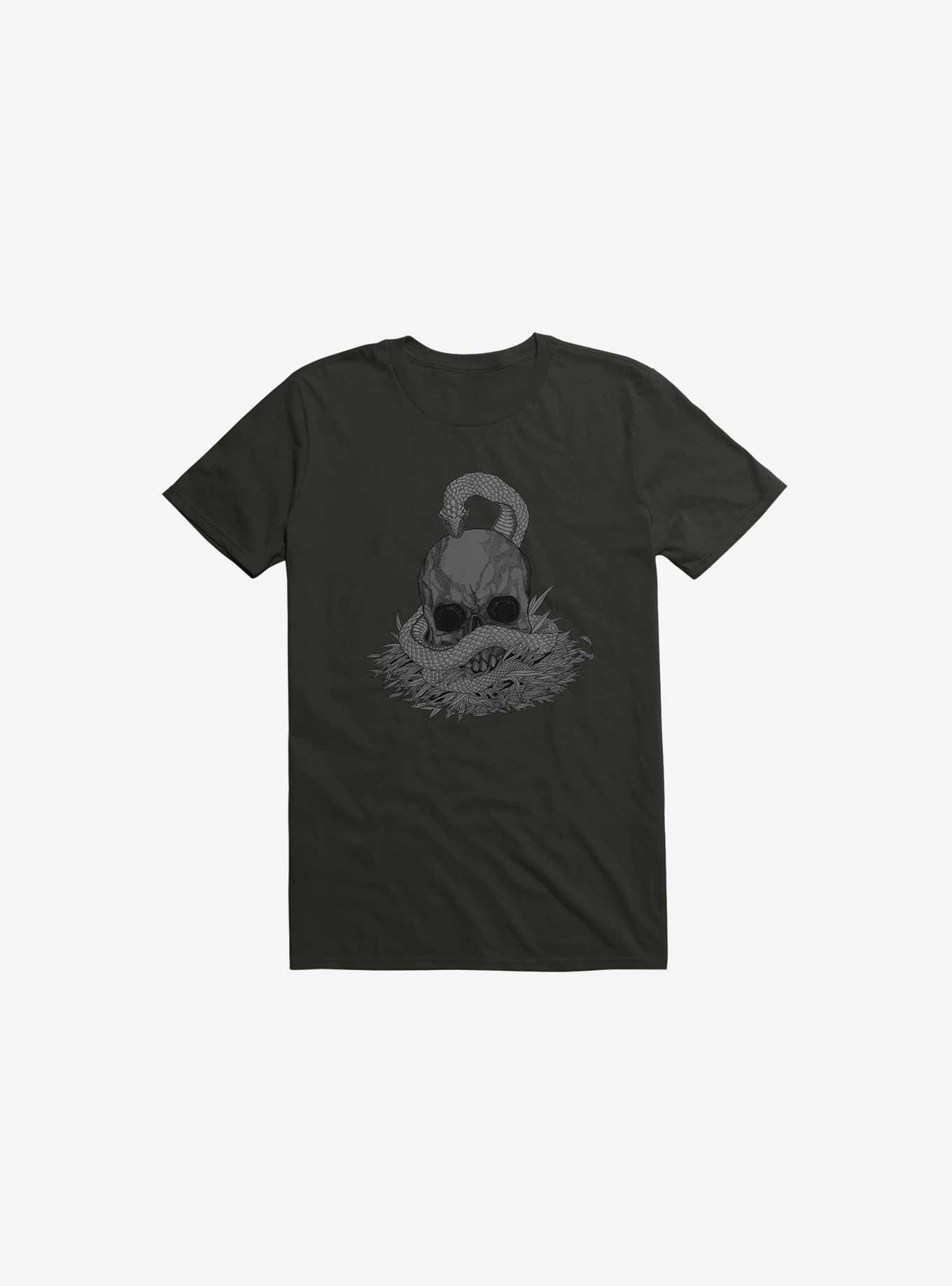 Snake & Skull Black T-Shirt, , hi-res