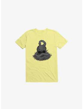 Snake & Skull Corn Silk Yellow T-Shirt, , hi-res