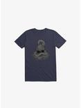 Snake & Skull Navy Blue T-Shirt, NAVY, hi-res