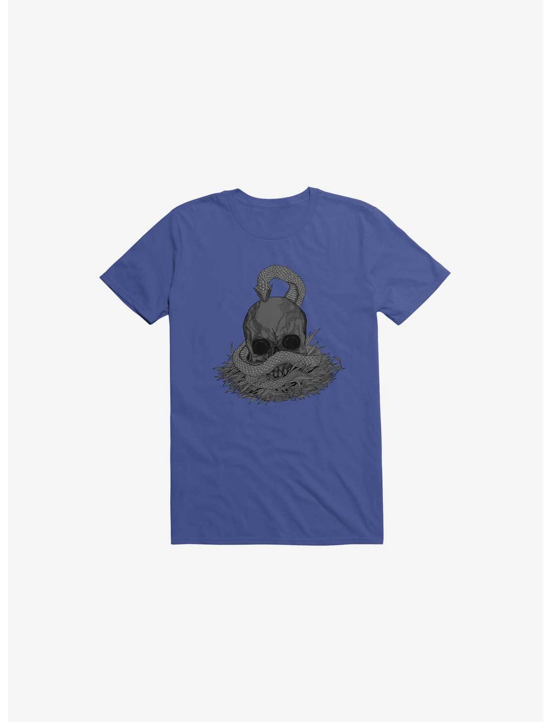 Snake & Skull Royal Blue T-Shirt, ROYAL, hi-res
