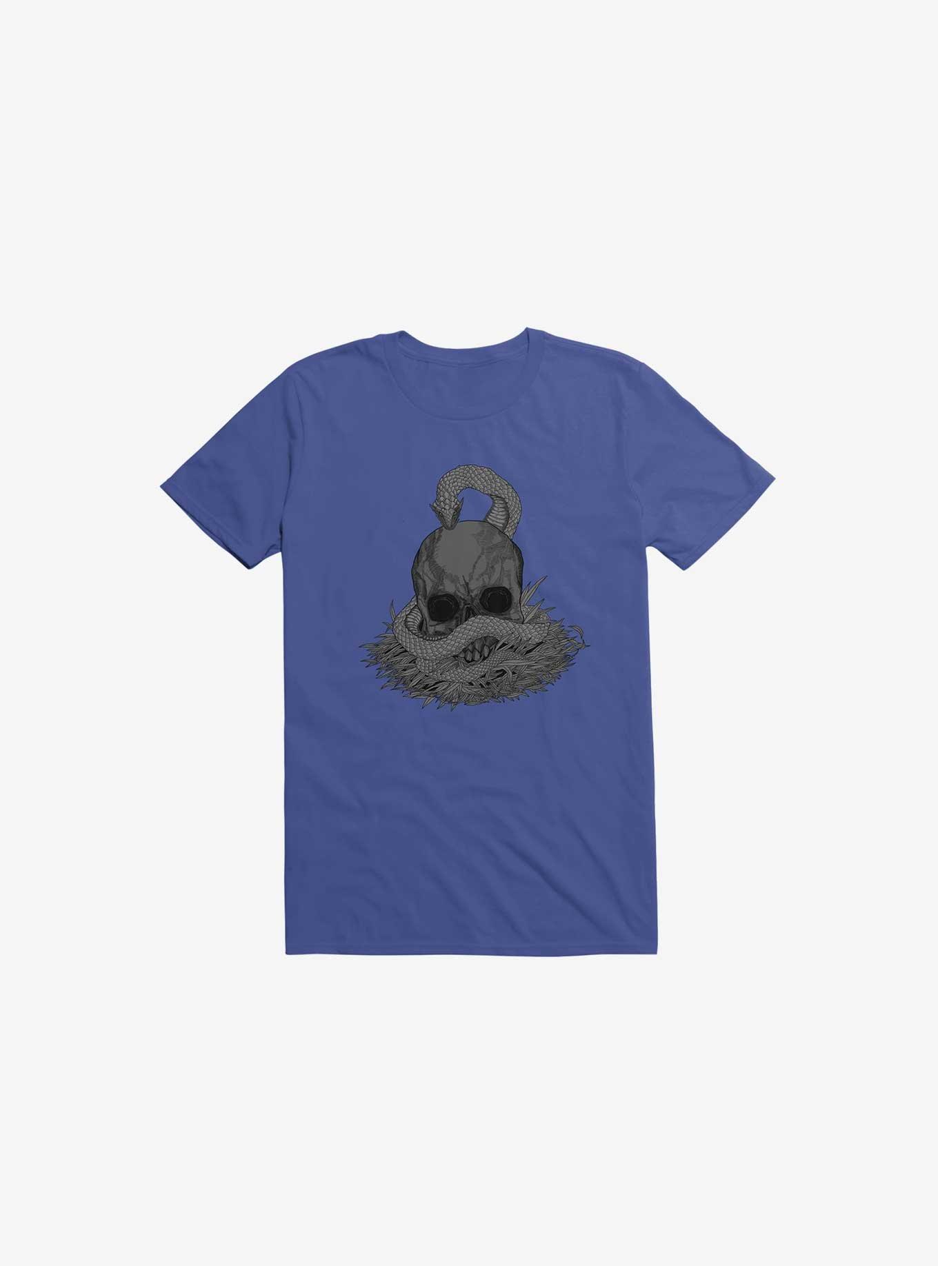 Snake & Skull Royal Blue T-Shirt, ROYAL, hi-res