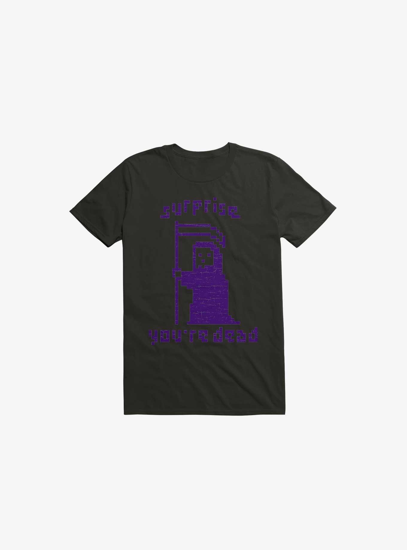 Surprise You're Dead Black T-Shirt, BLACK, hi-res