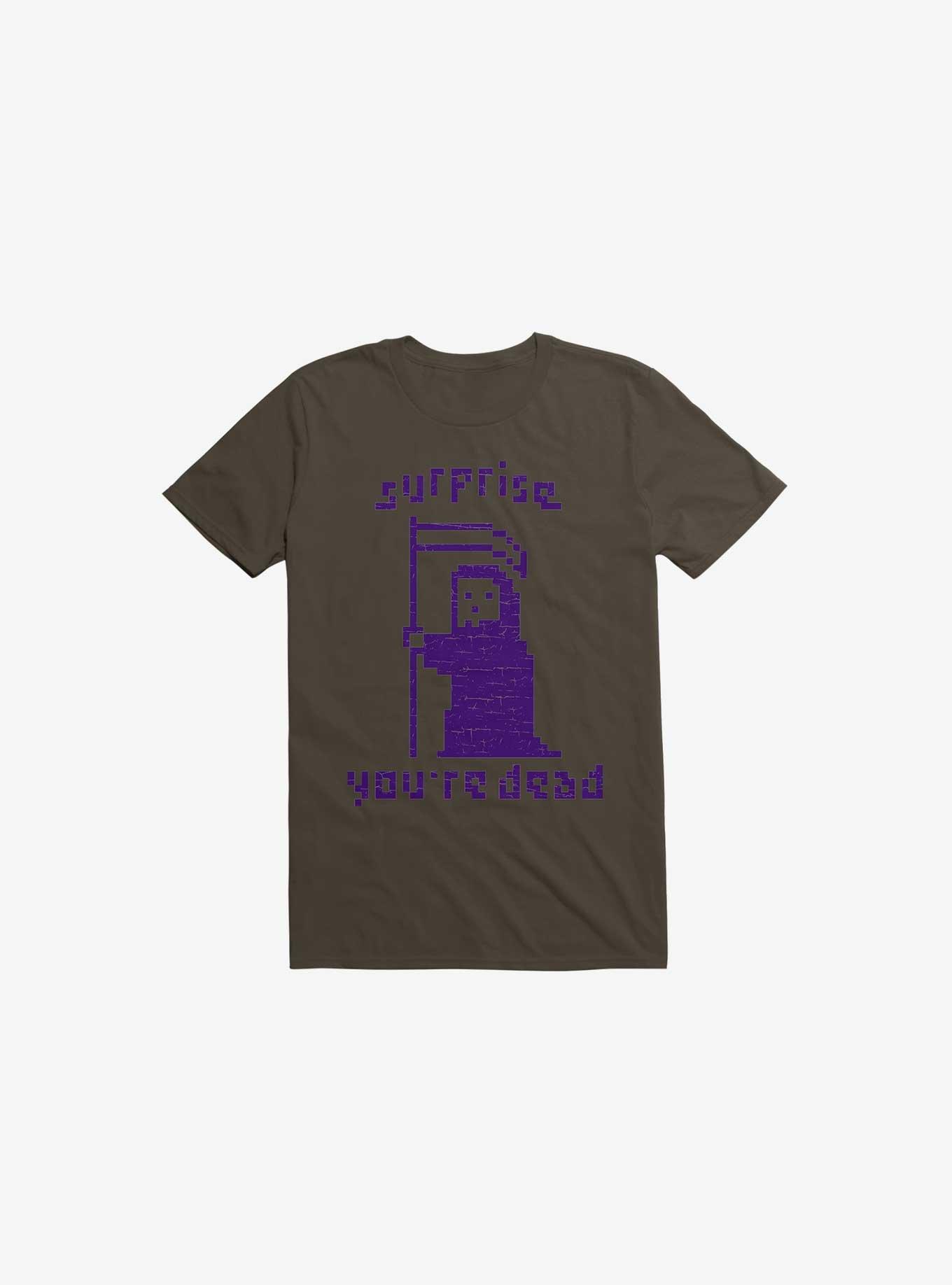 Surprise You're Dead Brown T-Shirt, , hi-res