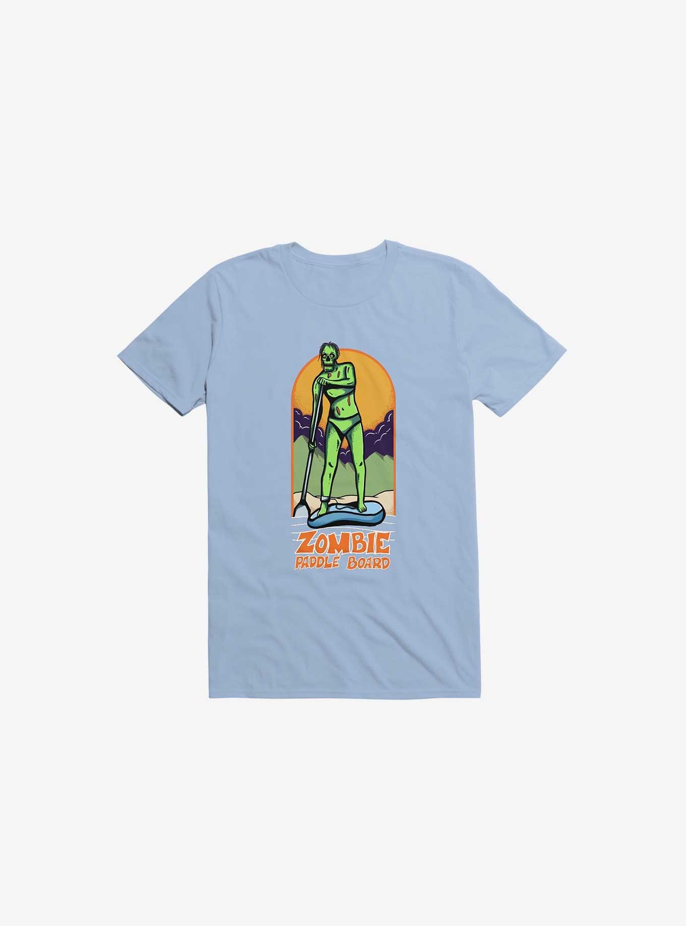 Zombie Paddle Board Light Blue T-Shirt, LIGHT BLUE, hi-res