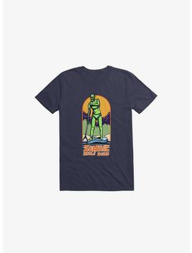 Zombie Paddle Board Navy Blue T-Shirt, , hi-res