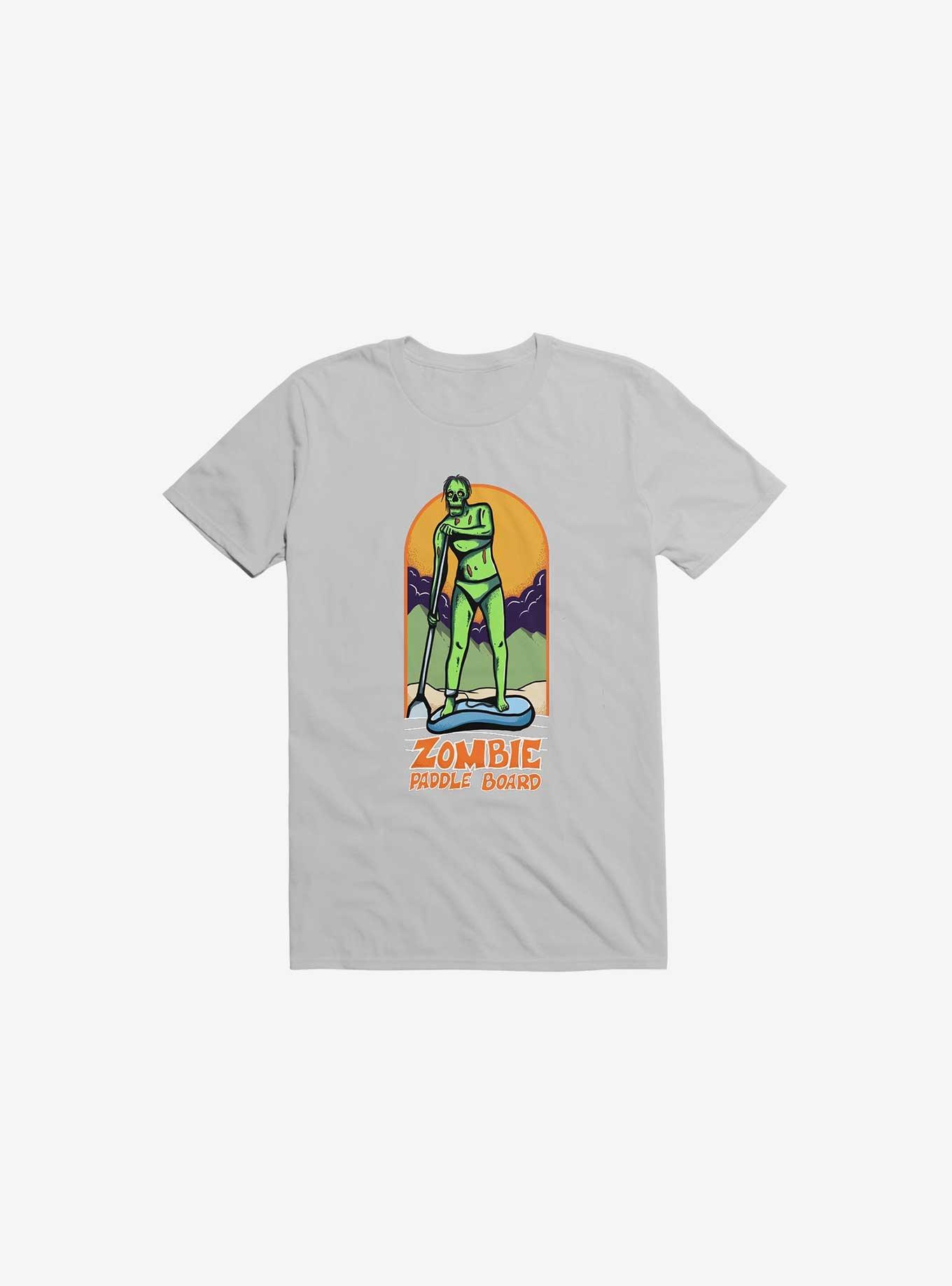 Zombie Paddle Board Ice Grey T-Shirt, ICE GREY, hi-res