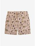 Disney The Nightmare Before Christmas Music Instruments Drawstring Shorts - BoxLunch Exclusive, TAN/BEIGE, hi-res