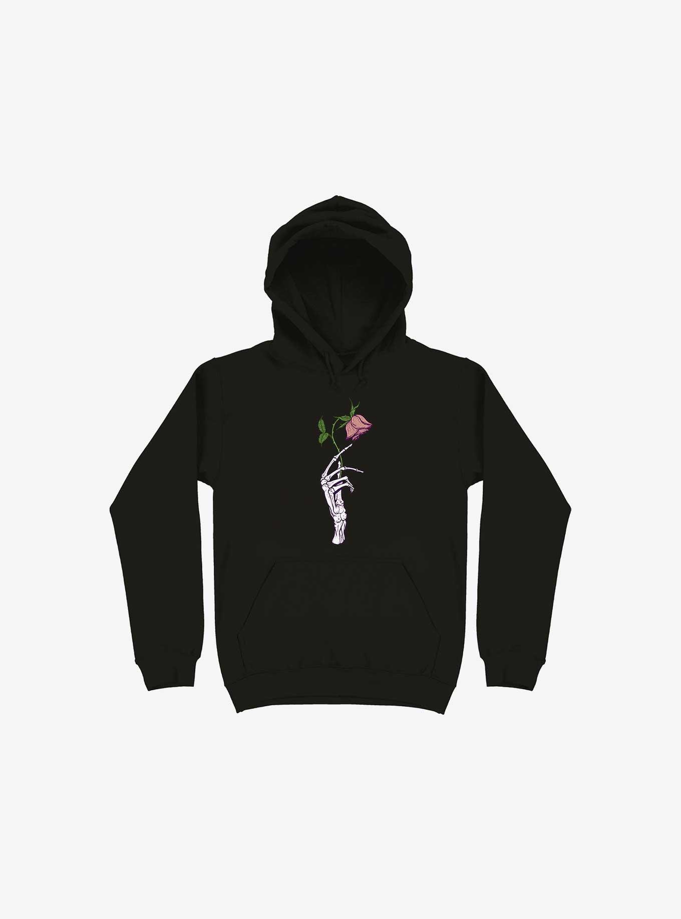 Hoodie with 2024 a rose