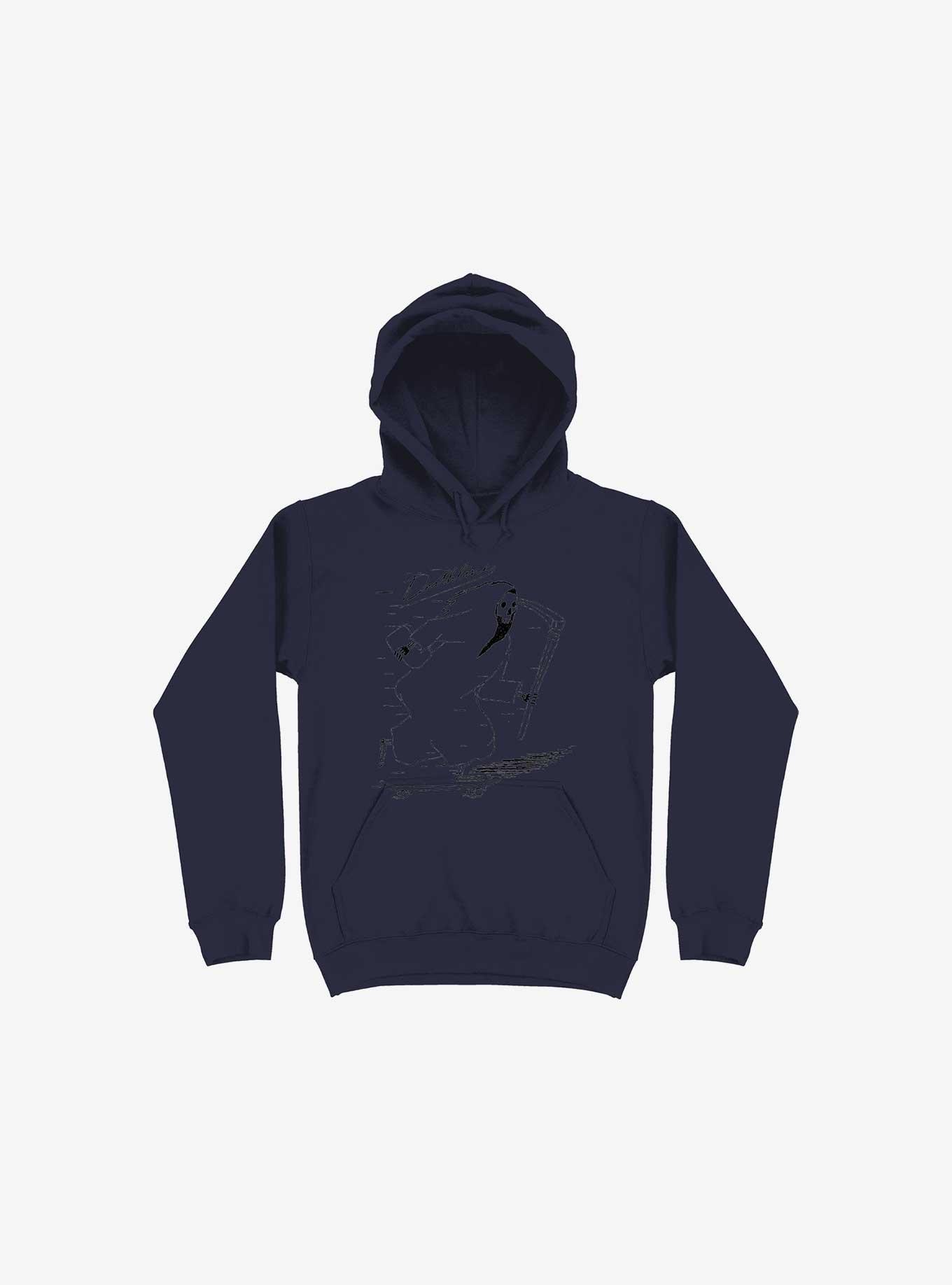 THRDLESS Deathline Reaper Navy Blue Hoodie
