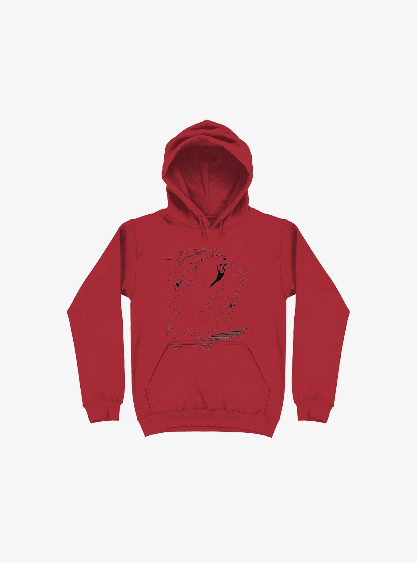 Deathline Reaper Red Hoodie, RED, hi-res
