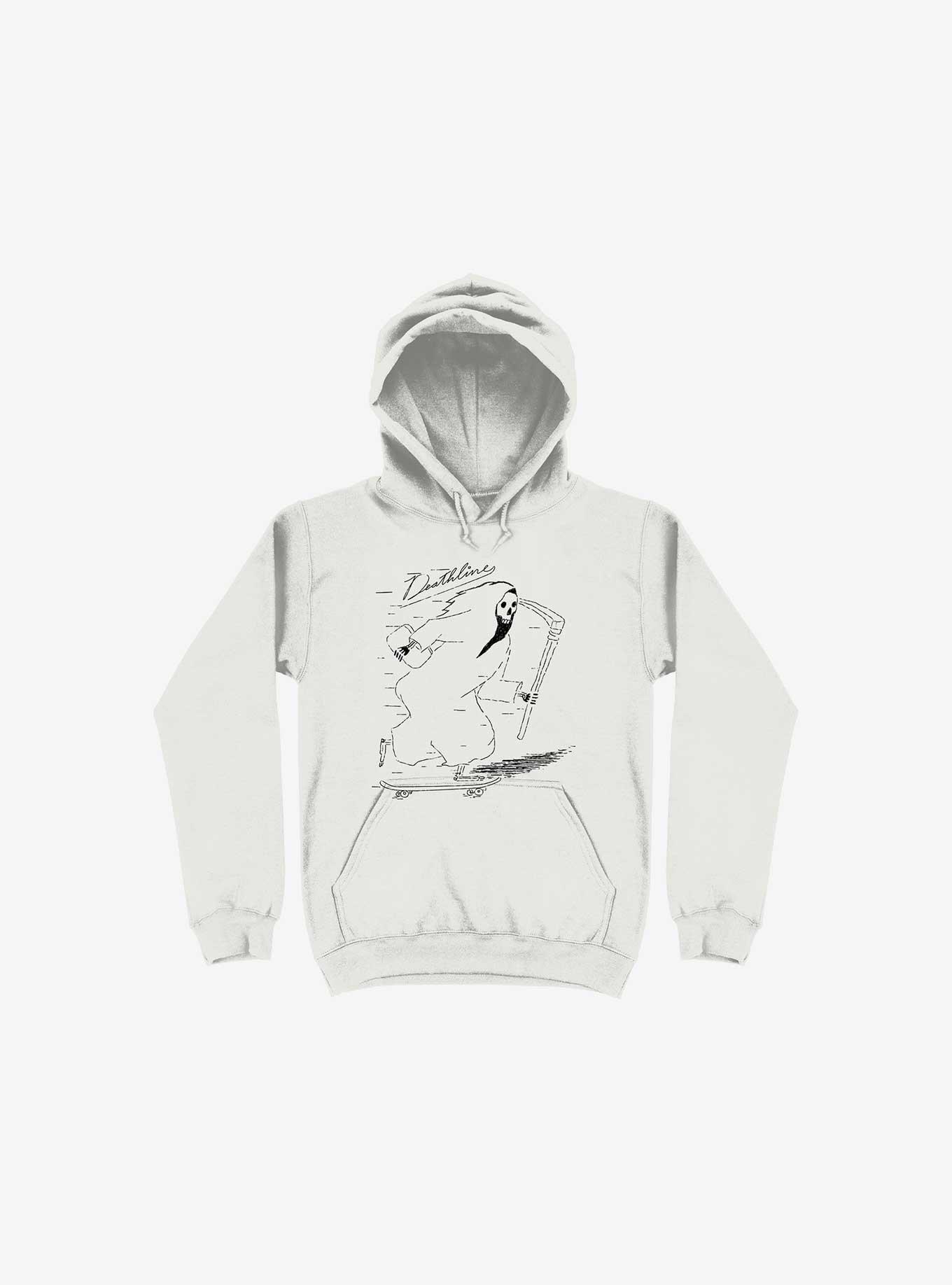Deathline Reaper White Hoodie, WHITE, hi-res