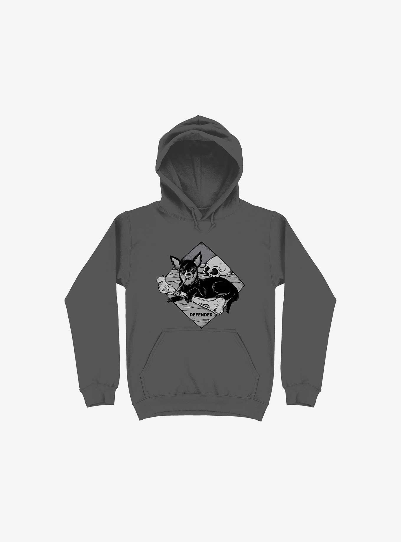 Defender Dog Bone Asphalt Grey Hoodie, , hi-res