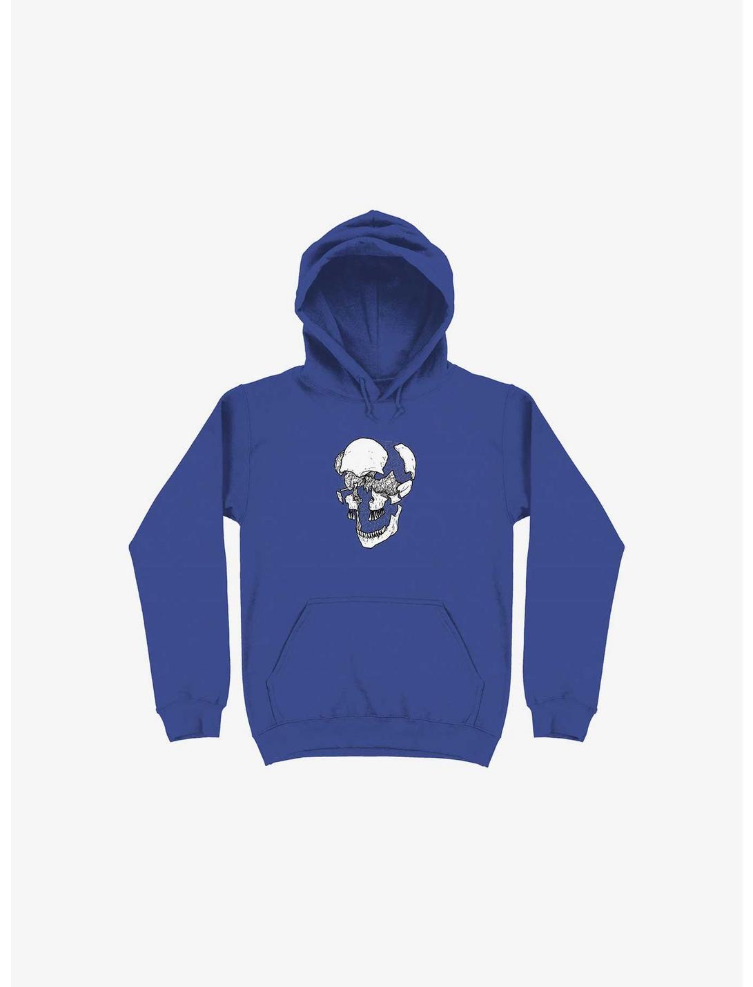 Dynamical Skull Royal Blue Hoodie, ROYAL, hi-res