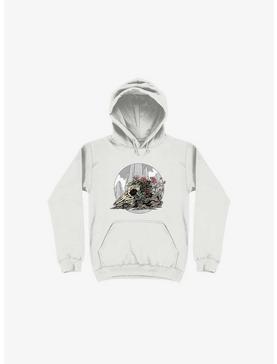 Race The Time Skull White Hoodie, , hi-res