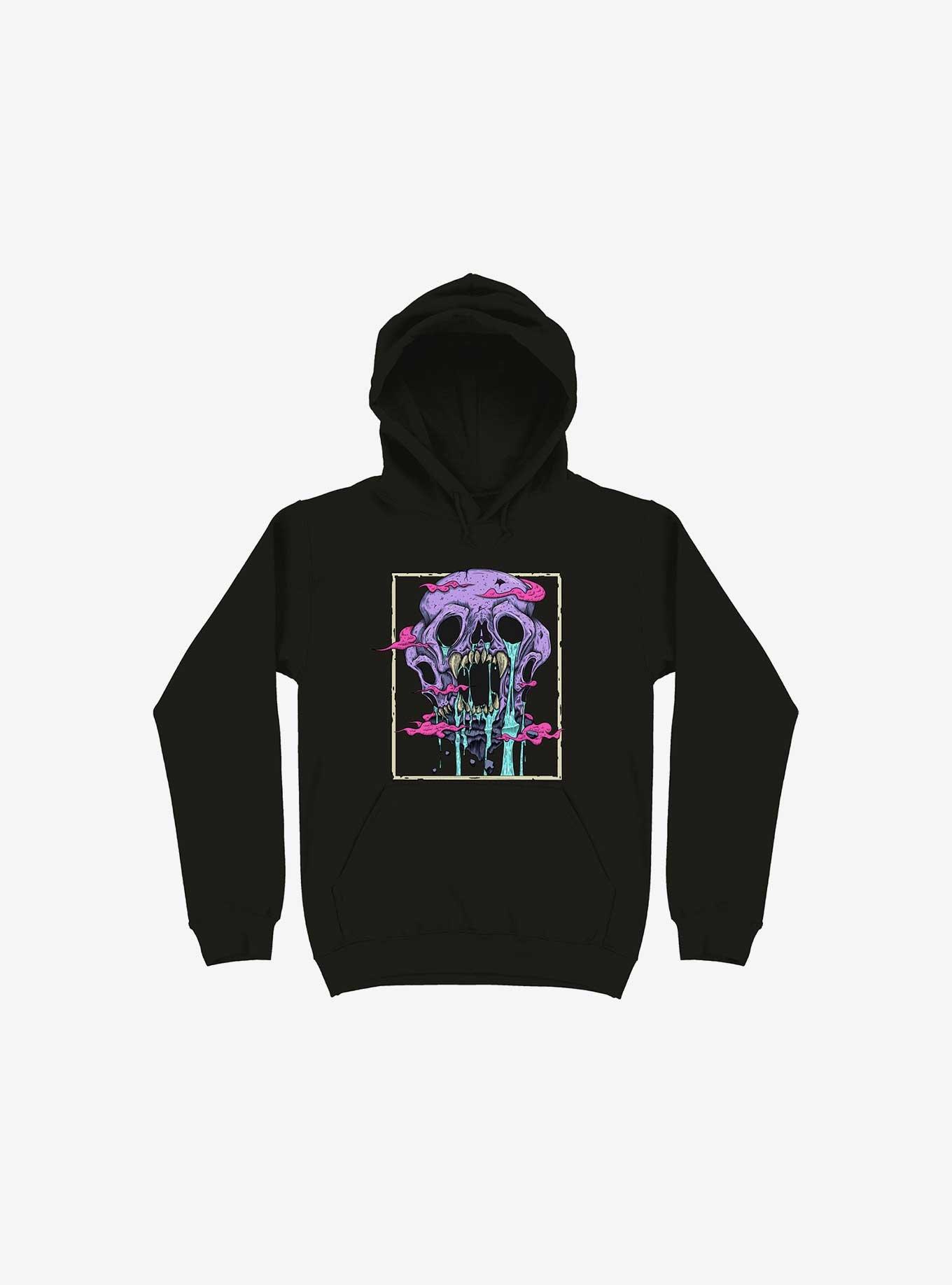 Skull Cave Neverland Black Hoodie, BLACK, hi-res