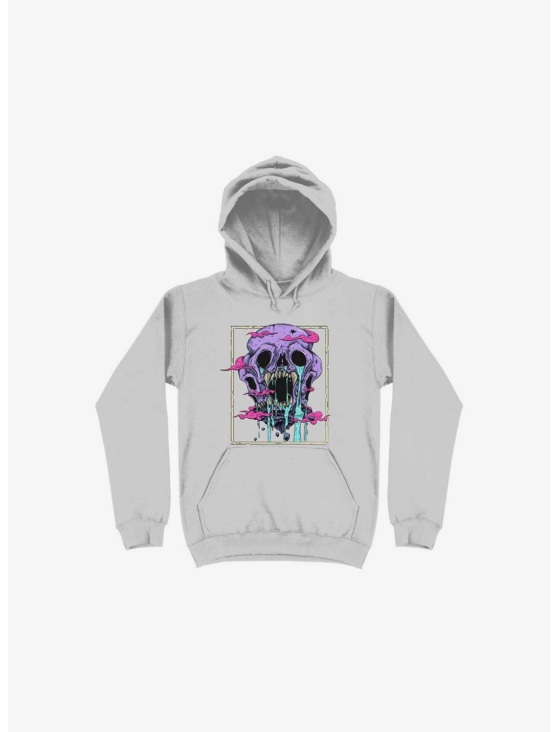 Skull Cave Neverland Silver Hoodie, SILVER, hi-res