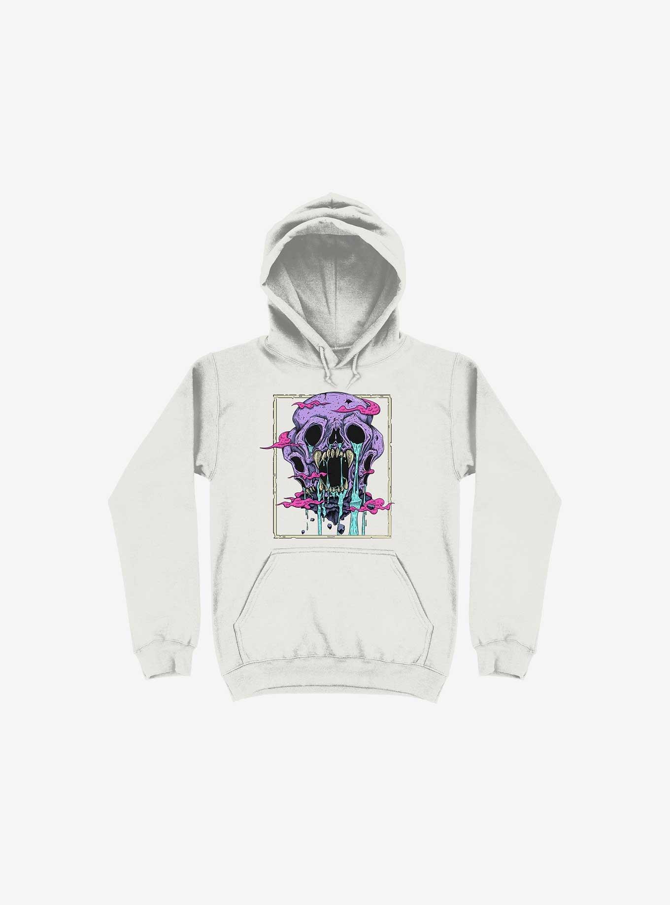 Skull Cave Neverland White Hoodie