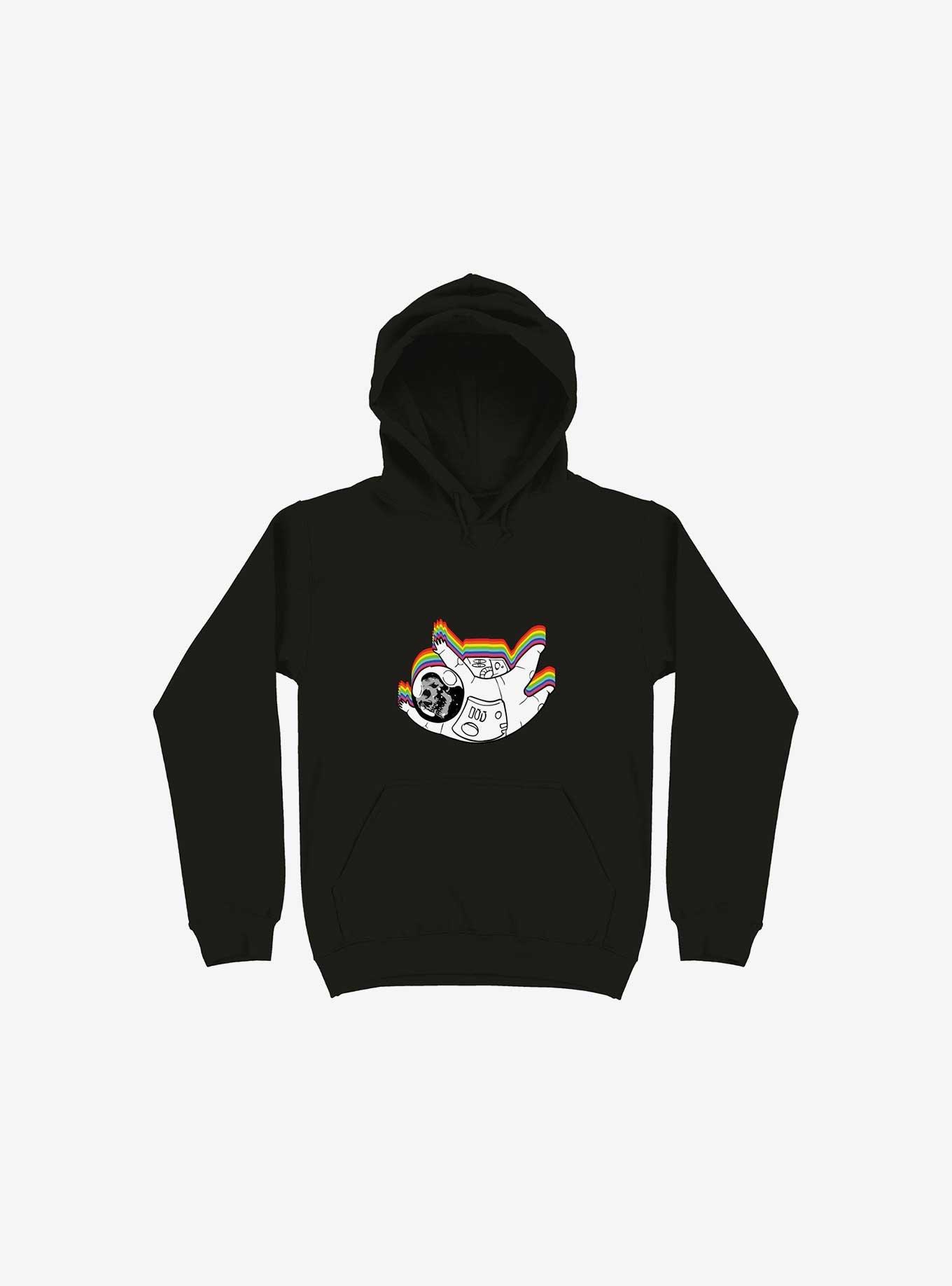 Spacedead Skull Black Hoodie, BLACK, hi-res
