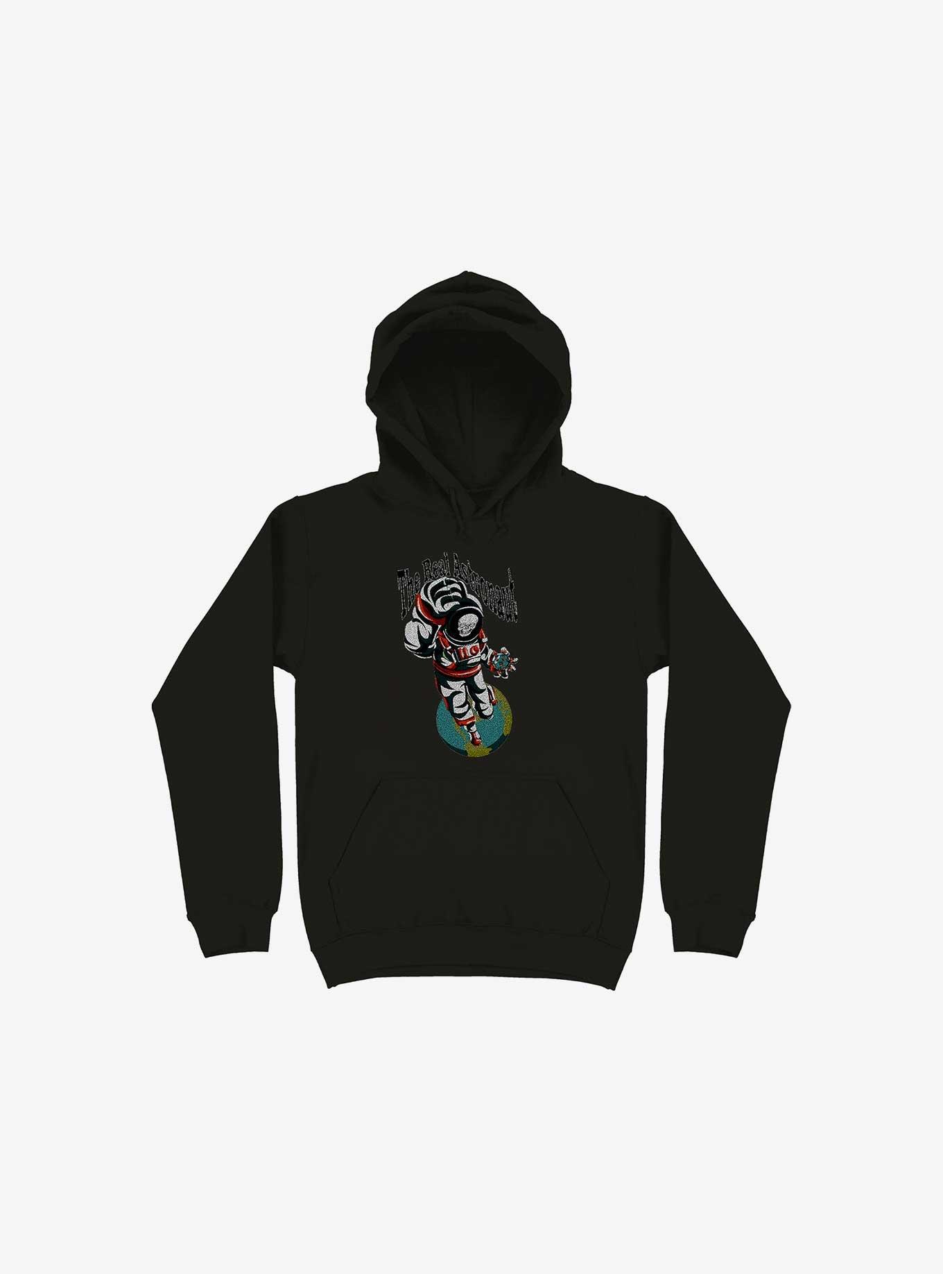 The Real Astronaut Skull Black Hoodie, , hi-res